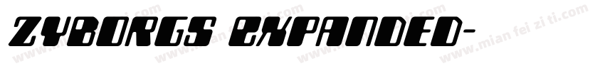Zyborgs Expanded字体转换